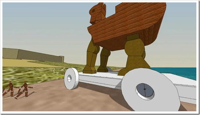 Guerra di Troia in 3D con Google SketchUp
