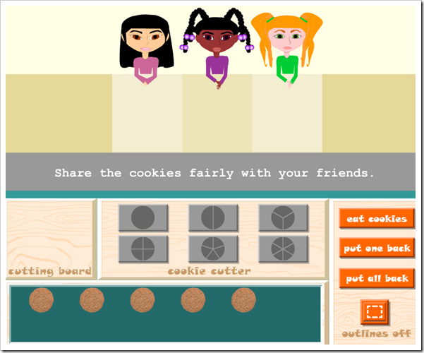 Dividi i biscotti tra amici e impara le frazioni