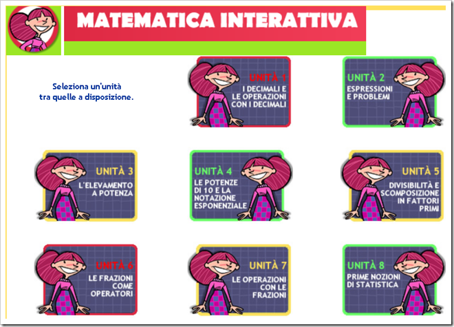 Matematica interattiva per la scuola media